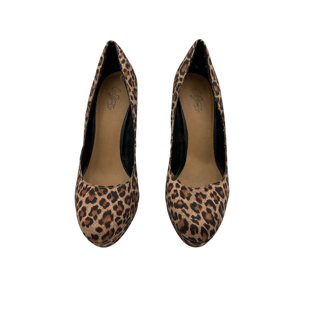 City‎ Streets Women's Leopard Print Pointed Toe Pumps Heels Size 9